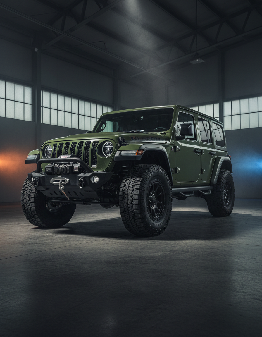Jeep Wrangler после регистрации внедорожного тюнинга